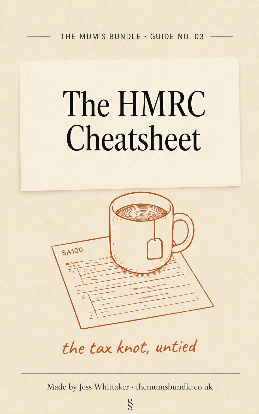 Guide three: The HMRC Cheatsheet