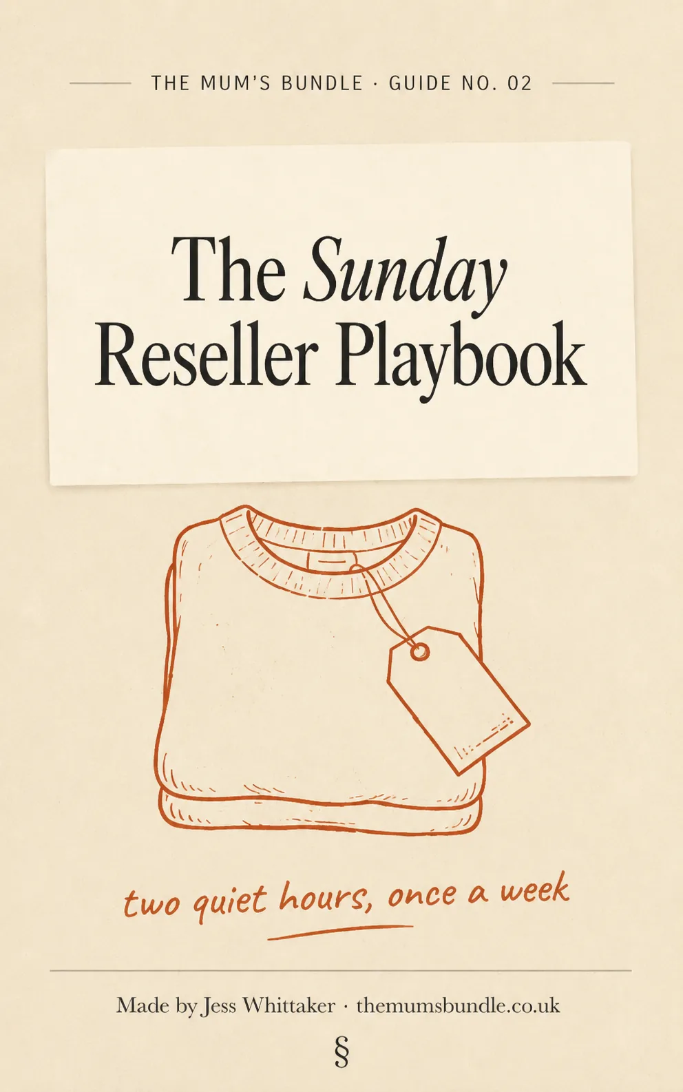 Guide two: The Sunday Reseller Playbook